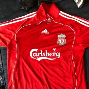 Liverpool retro soccer jersey